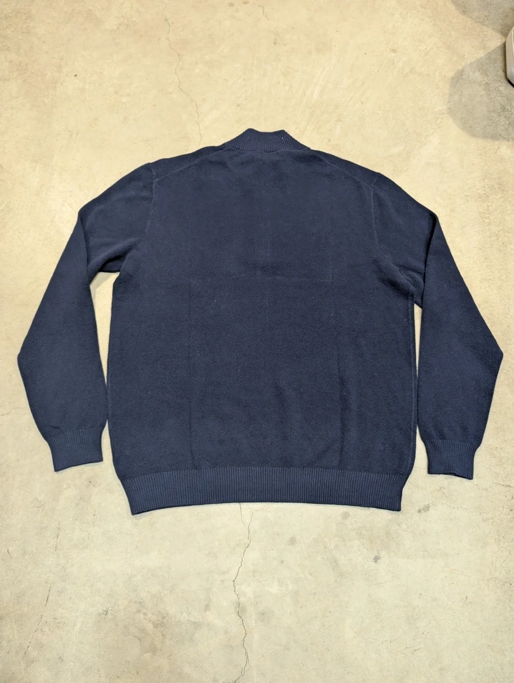 NWT Club Room Men's L Navy Half-Zip Sweater